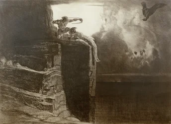 La libération de Prométhée (eau-forte)