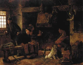 French : Attendre le repas Waiting for supper