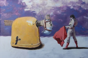 Le matador et le taureau jaune
