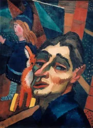 Autoportrait avec poupée