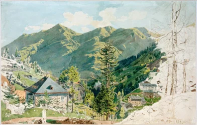 Vue de Gastein avec Gamskarkogel