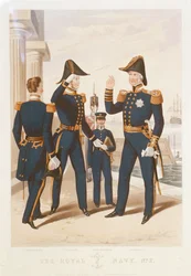 La Royal Navy. N° 2. Commandant. Capitaine. Aspirant. Amiral.