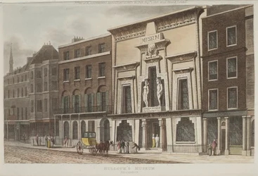 Vue du musée Bullocks, mieux connu sous le nom de Hall égyptien, sur Piccadilly, 1815