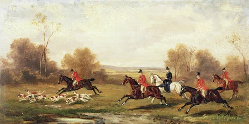Scène de chasse, vers 1920