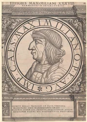 Saint Empereur Romain Maximilien I (impression)