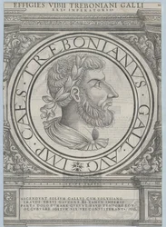 Empereur romain Trebonianus Gallus (impression)