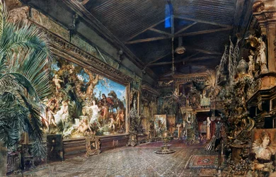 Studio de Hans Makart avant la vente aux enchères