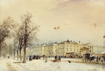La Gare du Nord, Vienne; Der Nordbahnhof, Wien, 1852