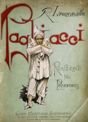 Page de titre de la réduction pour piano de Pagliacci