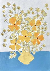 Nature morte jaune vif