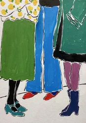 Des amis hauts en couleur