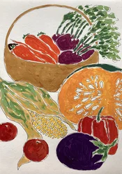 Une récolte de légumes haute en couleur