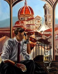 Un appel de Florence, 2025 (huile sur toile)