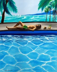 Été sans fin, 2025 (huile sur toile)