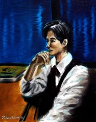 Late Night IV, 2024 (huile sur panneau)