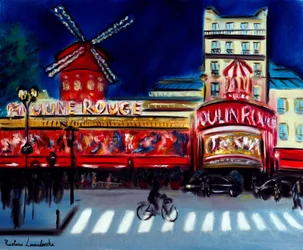 Moulin Rouge Soirée Paris, 2024 (huile sur toile)