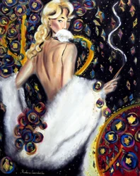 Étoile de nuit, 2025 (huile sur toile)