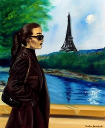 Après-midi parisien, 2024 (huile sur toile)