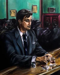 Réflexions tranquilles, 2024 (huile sur toile)