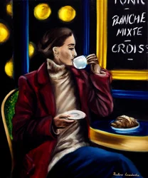 Savourer Paris, 2024 (huile sur toile)