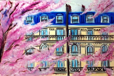 Printemps à Paris, 2025 (huile sur toile)