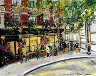Le Sherlock Holmes de Londres, 2023 (huile sur toile)