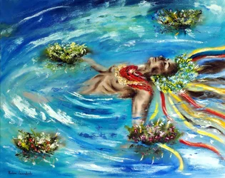 Ophélie ukrainienne, 2022 (huile sur toile)