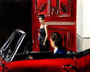 Rencontre inattendue, 2023 (huile sur toile)