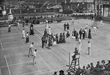 Un tournoi de badminton au Crystal Palace, 1902, 1903