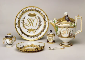 Service à thé Orlov de la Manufacture impériale de porcelaine, Saint-Pétersbourg, vers 1765