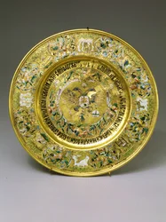 Assiette appartenant au tsar Alexis Mikhaïlovitch Romanov (1629-1676) c.1675