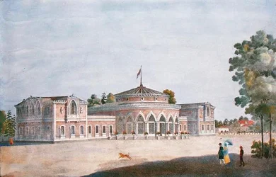 Gare et restaurant français dans le parc Catherine, 1824