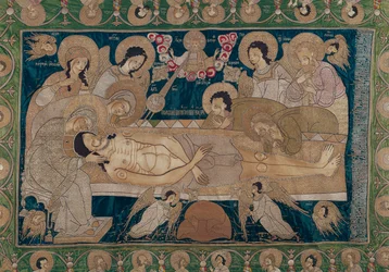 La Mise au tombeau, École de Moscou, 1678