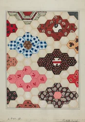 Section de quilt 1, vers 1936