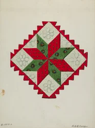 Bloc de courtepointe, vers 1936
