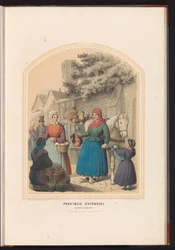 Costume de Lonneker et Losser en Overijssel, 1857