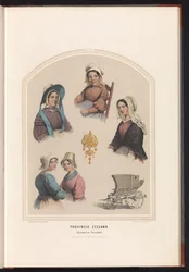 Costume traditionnel de Schouwen et Duiveland en Zélande, 1857