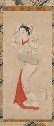Femme debout, années 1740