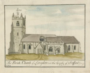 Église de Longdon: aquarelle