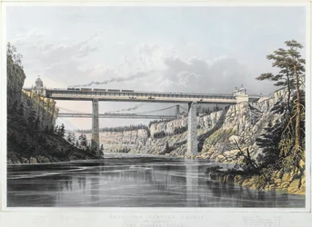 Chemin de fer Grand Trunk du Canada : Pont Victoria, 1854