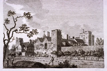 Jardin au palais de Lambeth, Londres, 1786