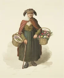 Vendeuse de fleurs de Kingswood, vers 1828