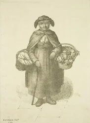Vendeur de fleurs de Kingswood, vers 1828