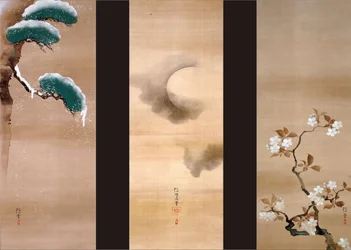 Neige, lune et fleurs