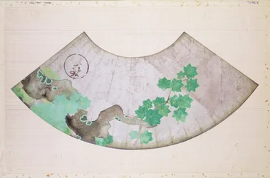 Éventail avec motif d