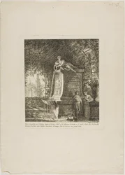 The Trellised Fountain, frontispiece from Paysages Dédiés à M. Warelet