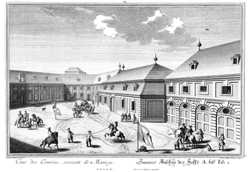 Vue de la cour des écuries
