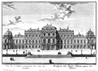 Façade du jardin du château supérieur