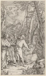 Diogène jetant son bol