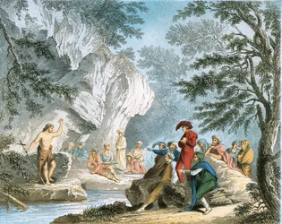 Jean-Baptiste prêchant dans le désert